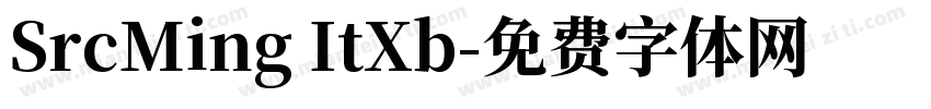 SrcMing ItXb字体转换